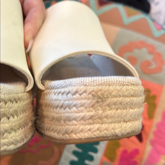 Altar'd State Cream Espadrille Platform Shoes size 9 - Picture 6 of 9